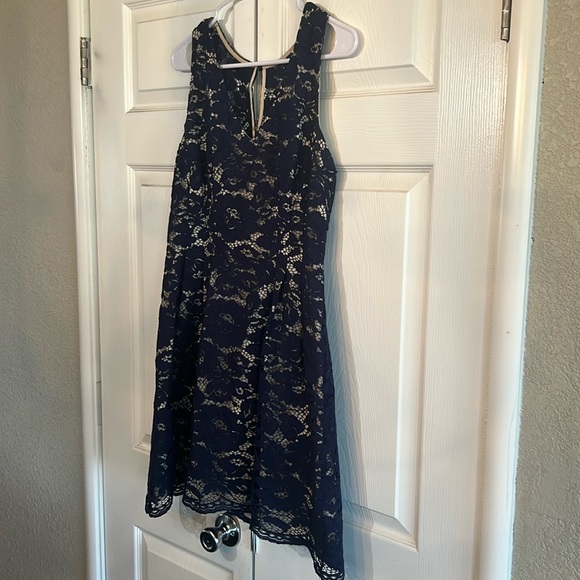 Vince Camuto Navy Lace Dress - Picture 2 of 5